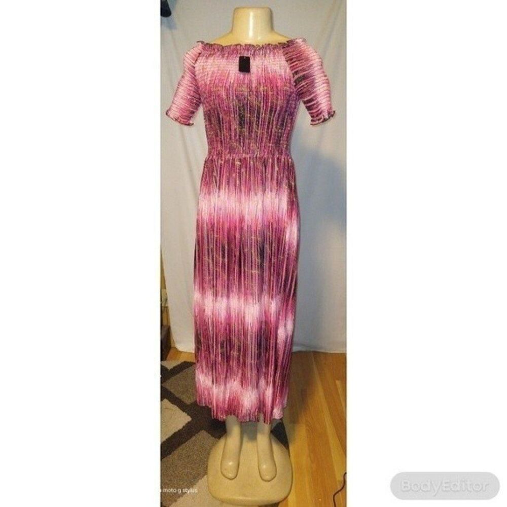 Pink Metallic Dress XL